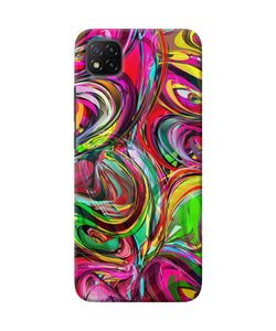 Abstract colorful ink Poco C3 Back Cover