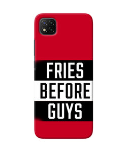 Fries before guys quote Poco C3 Back Cover