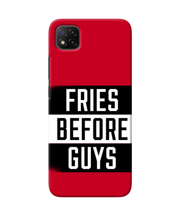 Fries before guys quote Poco C3 Back Cover