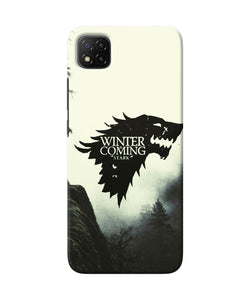 Winter coming stark Poco C3 Back Cover