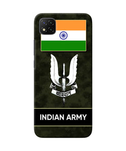 Indian flag balidan logo Poco C3 Back Cover