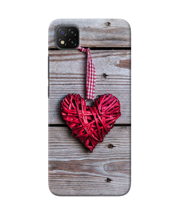 Lace heart Poco C3 Back Cover