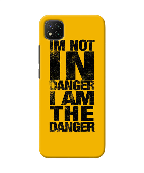 Im not in danger quote Poco C3 Back Cover