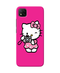 Hello kitty cam pink Poco C3 Back Cover