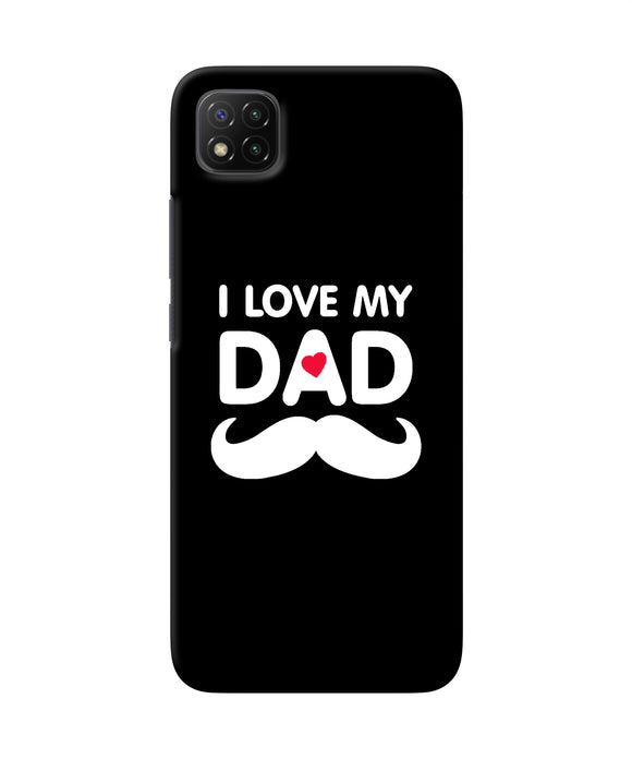 I love my dad mustache Poco C3 Back Cover