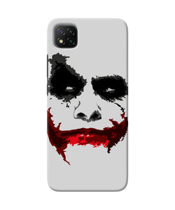 Joker dark knight red smile Poco C3 Back Cover