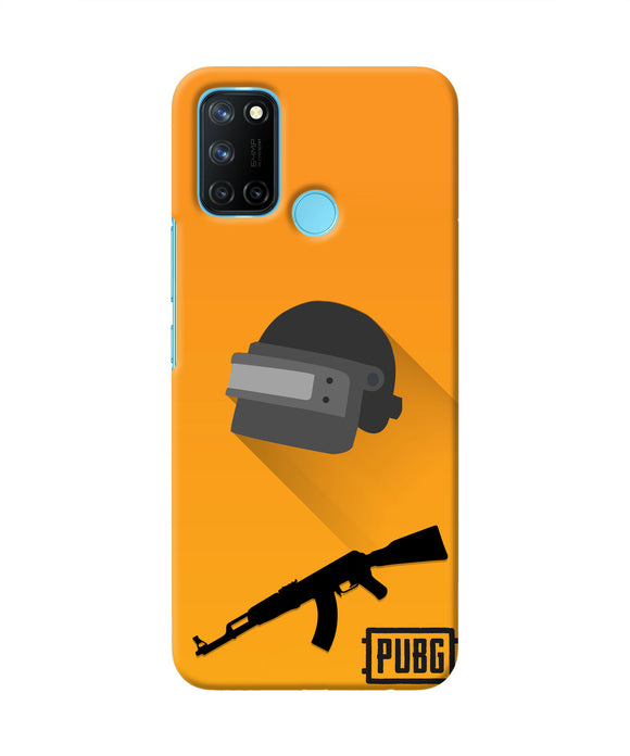 PUBG Helmet and Gun Realme C17/Realme 7i Real 4D Back Cover