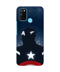 Captain america Shield Realme C17/Realme 7i Real 4D Back Cover