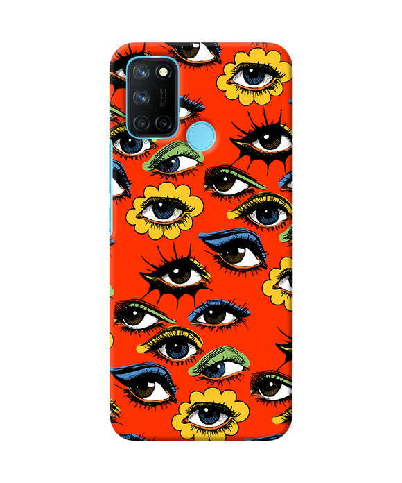 Abstract eyes pattern Realme C17/Realme 7i Back Cover
