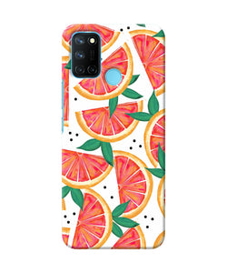 Abstract orange print Realme C17/Realme 7i Back Cover