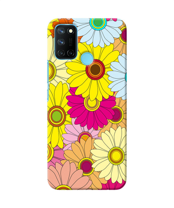 Abstract colorful flowers Realme C17/Realme 7i Back Cover