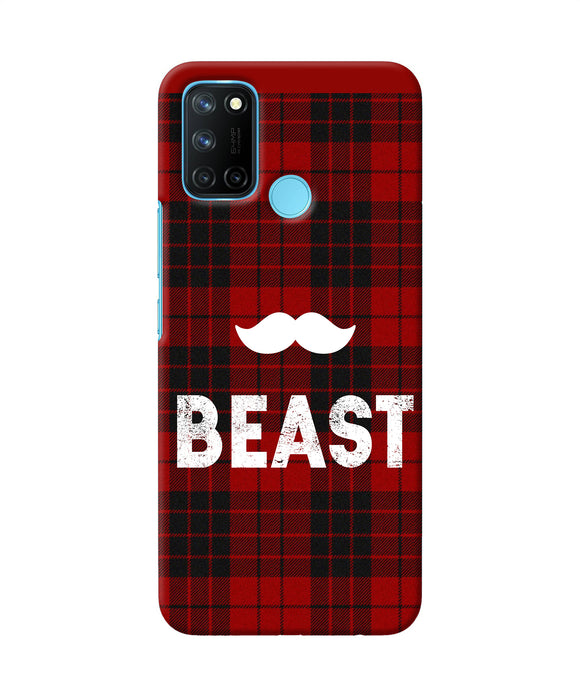 Beast red square Realme C17/Realme 7i Back Cover