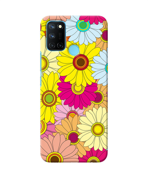 Abstract colorful flowers Realme C17/Realme 7i Back Cover