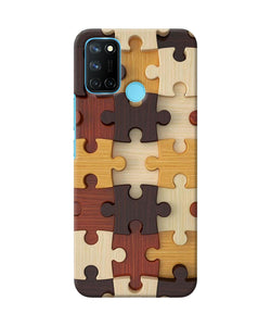 Wooden puzzle Realme C17/Realme 7i Back Cover