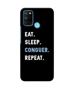 Eat sleep quote Realme C17/Realme 7i Back Cover