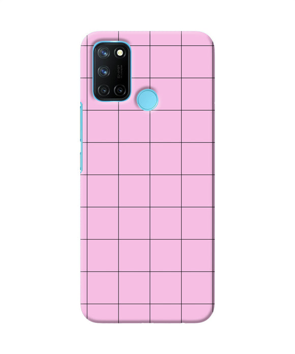 Pink square print Realme C17/Realme 7i Back Cover