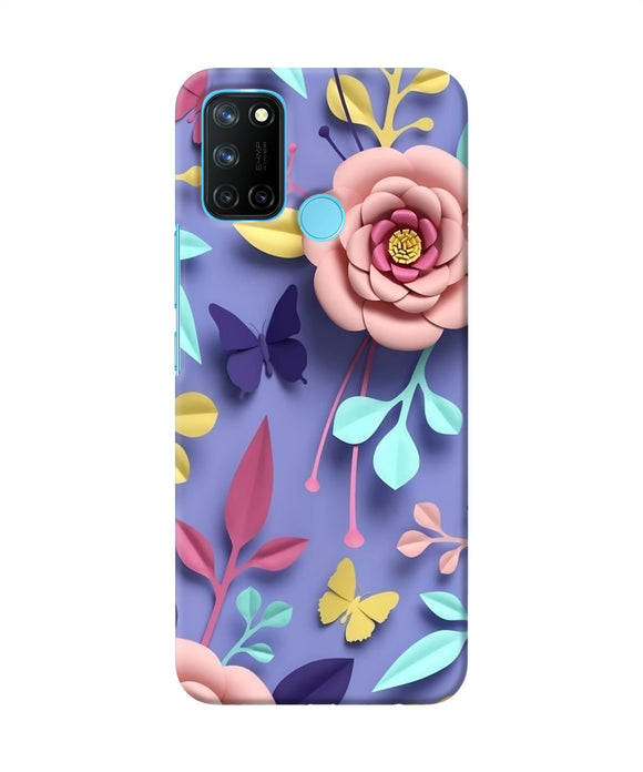 Flower canvas Realme C17/Realme 7i Back Cover