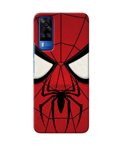 Spiderman Face Vivo Y51A/Y51 2020 Real 4D Back Cover