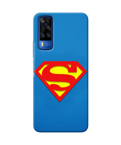 Superman Blue Vivo Y51A/Y51 2020 Real 4D Back Cover