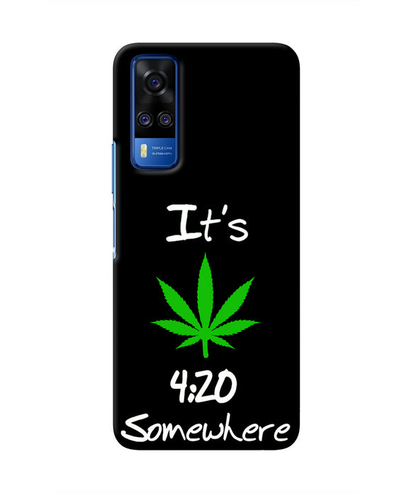 Weed Quote Vivo Y51A/Y51 2020 Real 4D Back Cover