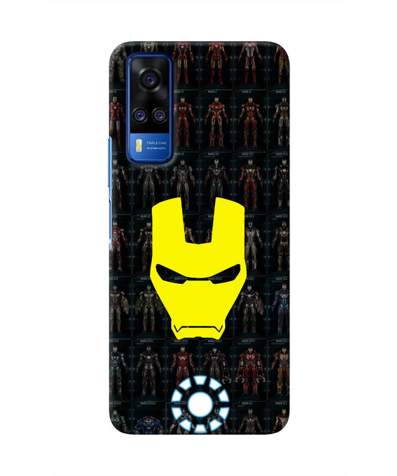 Iron Man Suit Vivo Y51A/Y51 2020 Real 4D Back Cover