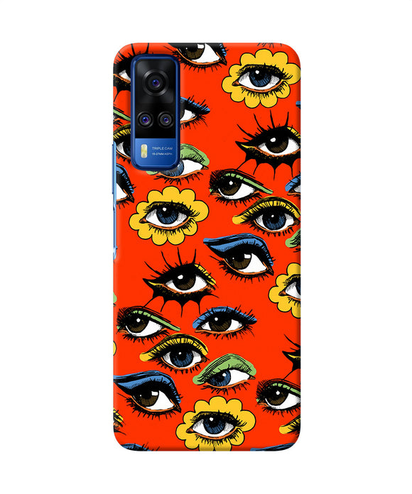 Abstract eyes pattern Vivo Y51A/Y51 2020 Back Cover