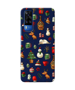 Canvas christmas print Vivo Y51A/Y51 2020 Back Cover