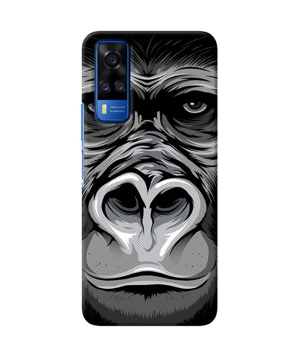 Black chimpanzee Vivo Y51A/Y51 2020 Back Cover