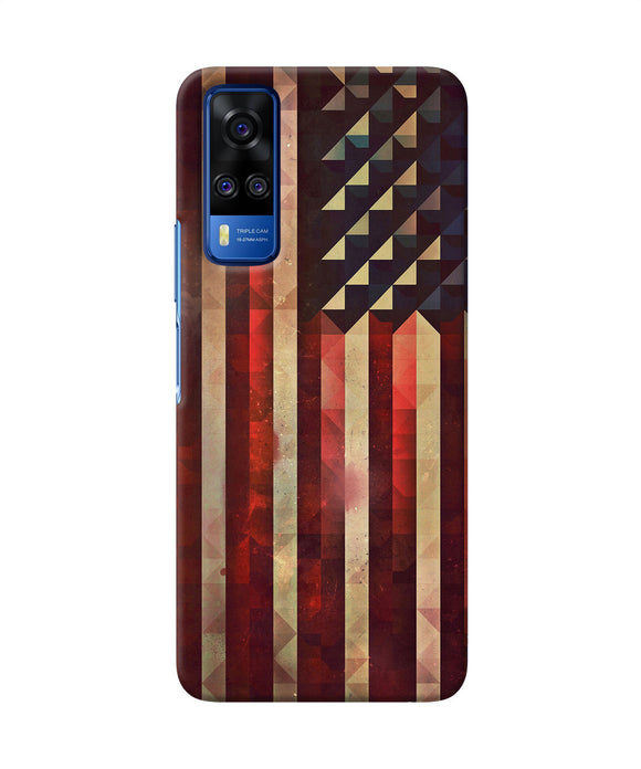 Vintage US flag Vivo Y51A/Y51 2020 Back Cover