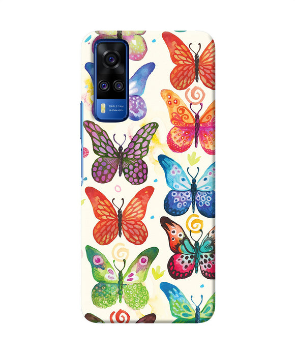 Abstract butterfly print Vivo Y51A/Y51 2020 Back Cover