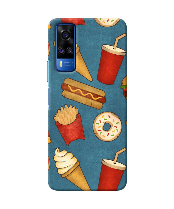 Abstract food print Vivo Y51A/Y51 2020 Back Cover