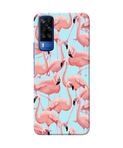 Abstract sheer bird print Vivo Y51A/Y51 2020 Back Cover