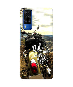 Ride more worry less Vivo Y51A/Y51 2020 Back Cover