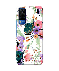 Abstract flowers print Vivo Y51A/Y51 2020 Back Cover