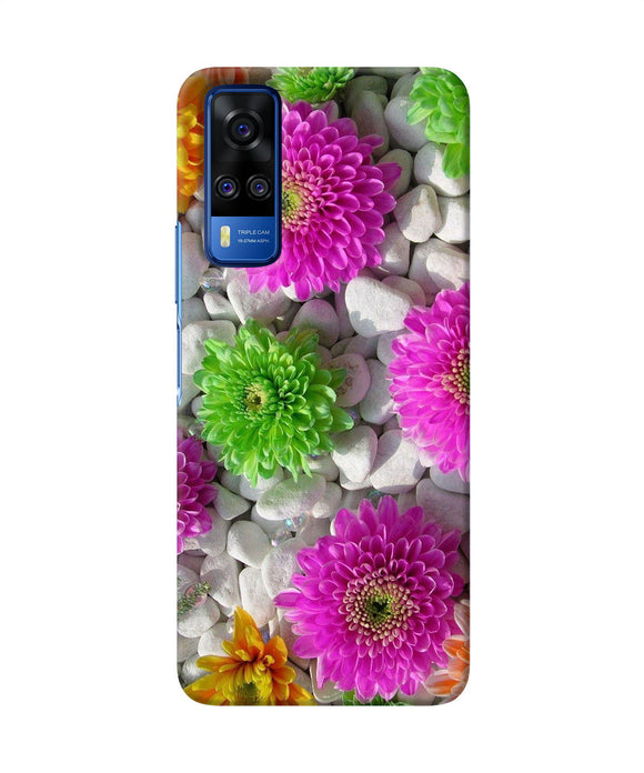 Natural flower stones Vivo Y51A/Y51 2020 Back Cover