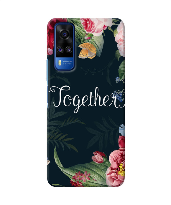 Together flower Vivo Y51A/Y51 2020 Back Cover