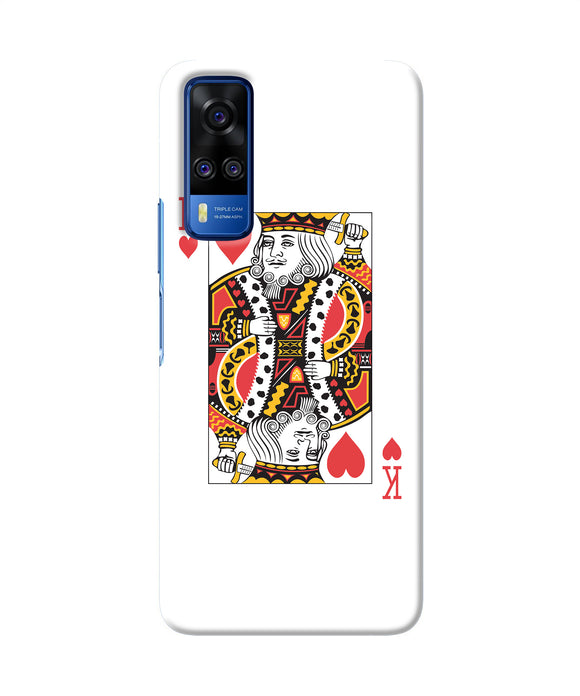 Heart king card Vivo Y51A/Y51 2020 Back Cover