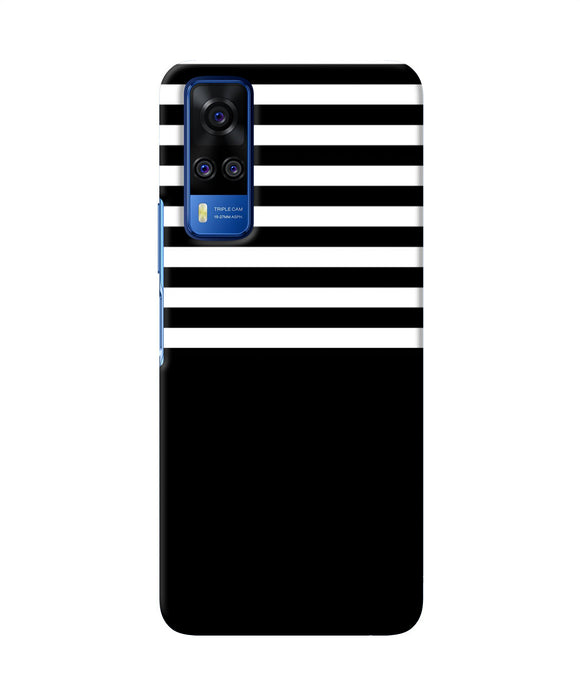 Black and white print Vivo Y51A/Y51 2020 Back Cover