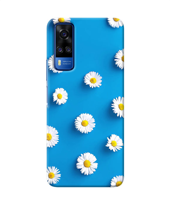 White flowers Vivo Y51A/Y51 2020 Back Cover