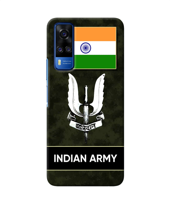 Indian flag balidan logo Vivo Y51A/Y51 2020 Back Cover