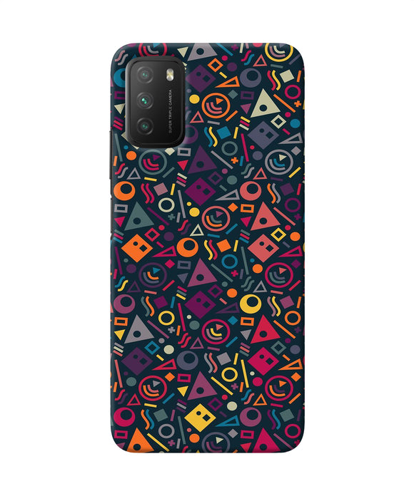 Geometric Abstract Poco M3 Back Cover