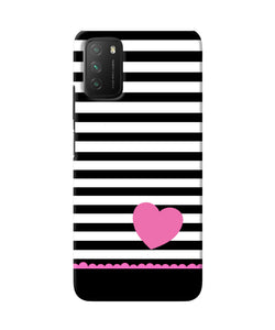 Abstract heart Poco M3 Back Cover