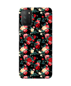 Rose Pattern Poco M3 Back Cover