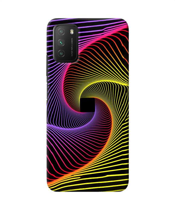 Colorful Strings Poco M3 Back Cover