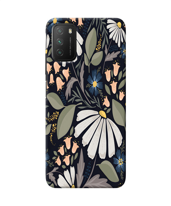 Flowers Art Poco M3 Back Cover