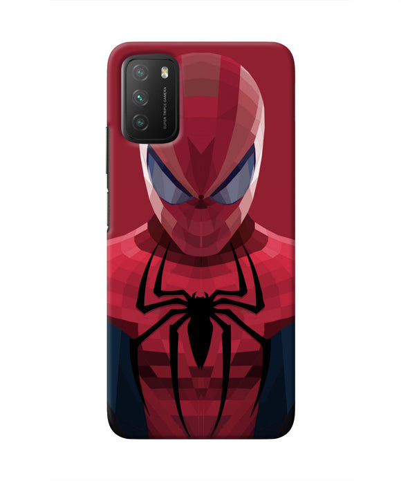Spiderman Art Poco M3 Real 4D Back Cover