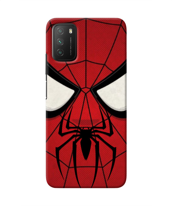 Spiderman Face Poco M3 Real 4D Back Cover