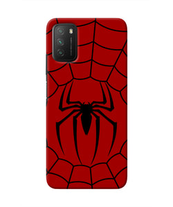 Spiderman Web Poco M3 Real 4D Back Cover