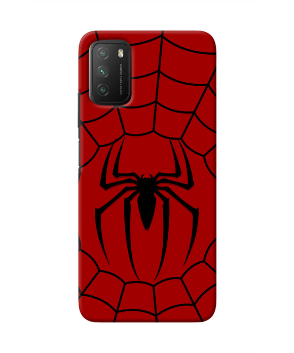 Spiderman Web Poco M3 Real 4D Back Cover