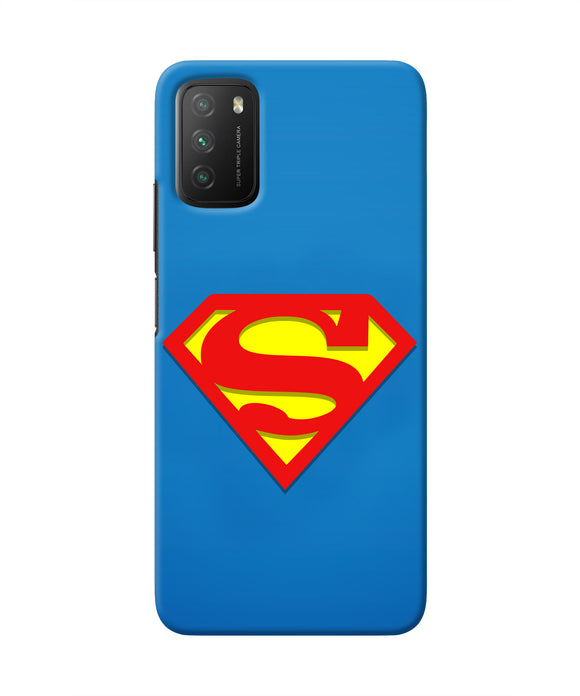Superman Blue Poco M3 Real 4D Back Cover